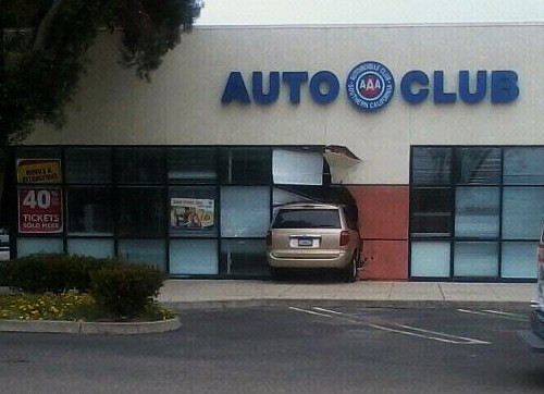 It doesn't mean to use your car *AS* a club
